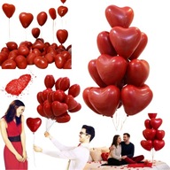 PREZENT NA WALENTYNKI DUŻE BALONY KSZTAŁT SERCA DLA NIEJ DZIEWCZYNY 20sztuk