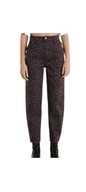 TEZENIS by CALZEDONIA spodnie JEANSY baggy PANTERKA brązowe XS/34 NOWE