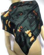 Salterio Milano chustka vintage silk jedwab 78x77