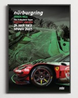 Plakat A2 Nürburgring Nordschleife Ferrari 296 GT3 Frikadelli Racing 24h