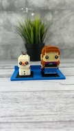 Uchwyt stojak ścienny podwójny dla dwóch figurek LEGO figurki BrickHeadz