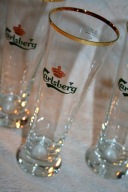 ORYGINALNY POKAL SZKŁO DO PIWA CARLSBERG 250 ml 6 sztuk