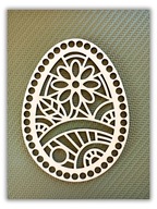 Baza do szydełkowania koszyka zawieszki jajko ażurowa Wielkanoc grawer