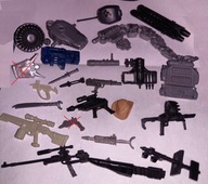 GI Joe Action Figure zestaw różnych broni i sprzętu dla figurek 1989