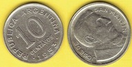ARGENTYNA 10 Centavos 1953 r.