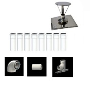 Zestaw do szachtu 80 8 m PP z kolanem 80/125 AL/PP