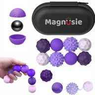 ZABAWKA ANTYSTRESOWA SENSORYCZNA MAGNETYCZNE KULKI Z SILIKONU ZESTAW 8szt.