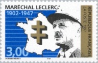 Francja 1997 Znaczek 3266 ** II wojna światowa marszałek Leclerc