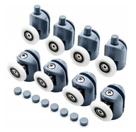 ROLKI KÓŁKA DO KABINY PRYSZNICOWEJ KOMPLET ROLEK DO KABIN ZESTAW 8 SZT 23mm