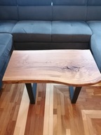 Monolit, stolik kawowy dębowy, olejowany.