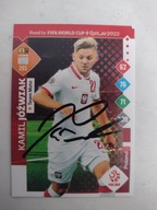 Karta panini autograf Polska Road to Katar Kamil Jóźwiak
