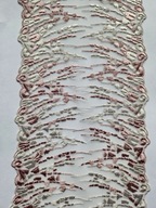 Haft elastyczny na tiulu różowy szerokość 17cm