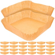 WKŁADY PAPIEROWE DO FRYTOWNICY BEZTŁUSZCZOWEJ AIRFRYER KWADRAT 20x20 100SZT