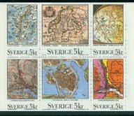 SZWECJA ** SŁANIA, stare mapy Mi 1655-60