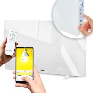 Grzejnik na podczerwień Yoer 600 W szklany z Wi-Fi i montażem 2w1
