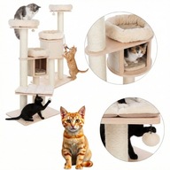 DUŻY STABILNY Drapak dla KOTA Natural Paradise MAGNOLIA L 137cm Słup 11cm