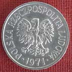POLSKA - 5 groszy 1971 Al. (b.ładna)