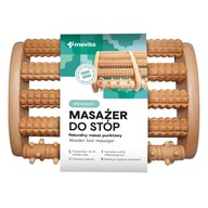 Masażer do stóp Mevita drewniany brązowy z wypustkami