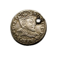 Trojak ryski (3 grosze) Zygmunta III Wazy z 1590 roku.