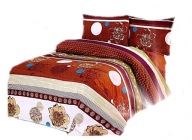 pościel z satyny bawełnianej 200x220 + 2x70x80 zamek S 616
