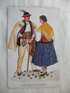 WACŁAW BORATYŃSKI TYPY LUDOWE PODHALAŃSKIE ZAKOPANE przedwojenna POCZTÓWKA