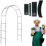 PERGOLA OGRODOWA KOLUMNOWA ŁUK NA KWIATY KWIATKI PNĄCZA ROŚLINY DO OGRODU