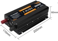 PRZETWORNICA NAPIĘCIA DC12V-AC230V 2000W YINLEADER USB Z WYŚWIETLACZEM