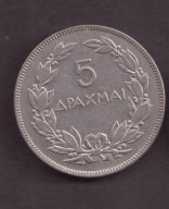 Grecja - 5 Drachm 1930 rok