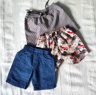 Zestaw spodenek 74 szczupłe szorty i kąpielówki na lato śliczne! (599)