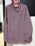 Y Koszula George subtelna kolorowa kratka kieszeń 100% bawełna duża 3XL