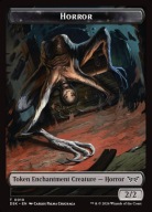 Karta Magic: The Gathering Horror Token (Black 2/2) DSK