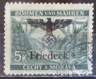 Protektorat stary znaczek z nadrukiem (6/12