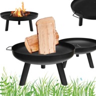 PALENISKO OGRODOWE GRILL STALOWE DO OGNISKA CZARNE SOLIDNE