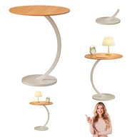 STOLIK KAWOWY OKRAGLY MALY LOFT LAWA KAWOWA 40 CM NOWOCZESNY MODERNISTYCZNY