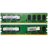 Pamięć RAM DDR2 HYNIX 2 x 2GB (4GB) 800 MHz