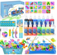 Zestaw Aqua Fairy DIY Wędki żele wodne + foremki dla dzieci 14 Kolorów