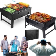 GRILL WĘGLOWY OGRODOWY TURYSTYCZNY SKŁADANY W WALIZKĘ PRZENOŚNY BBQ WALIZKA