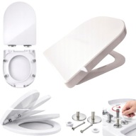 DESKA SEDESOWA WC WOLNOOPADAJĄCA TWARDA ANTYBAKTERYJNA POKRYWA ROCA GAP WC