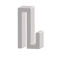 Haczyk jednostronny na ręcznik na parawan kabiny