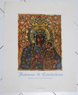 Matka Boska Częstochowska obrazek papier