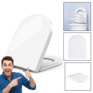 DESKA SEDESOWA WC WOLNOOPADAJĄCA UNIWERSALNA WYPINANA BIAŁA CERSANIT