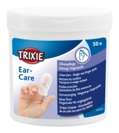 Trixie Ear Care czyste uszy nakładki do czyszczenia uszu psa 50 sztuk