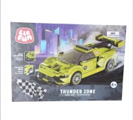 Klocki THUNDER ZONE RACE CAR 285 el. Elefun Światła+Dźwięk Pullback 6+