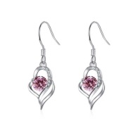 Kolczyki K45 wiszące krótkie cyrkonie pr. sr. 925