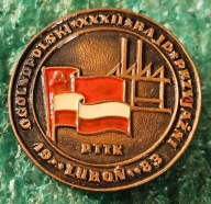 ODZNAKA OGÓLNOPOLSKI XXXII RAJD PRZYJAŹNI POLSKO-RADZIECKIEJ LUBOŃ 1983