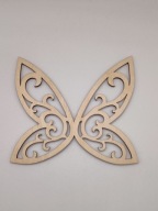 Skrzydła, skrzydełka, motyl, ażurowy, sklejka, dekoracja 15cm