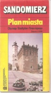 SANDOMIERZ - PLAN MIASTA Z 1992 ROKU.
