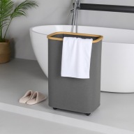 KOSZ SKŁADANY NA PRANIE Z POKRYWKĄ WYGIĄGANA TORBA 100L NA BUTELKI XXL LOFT