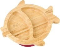 Bamboo Bamboo Talerz Bambusowy Rybka z Przyssawką Dla Dzieci