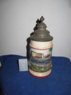 Przesliczny -Porcelanowy-Stary kufel--0,5L ok,1880r -12--